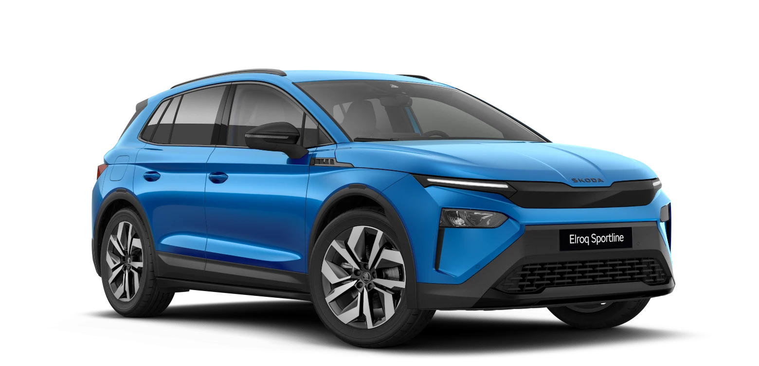 Škoda — ujęcie modelu w scenerii drogowej