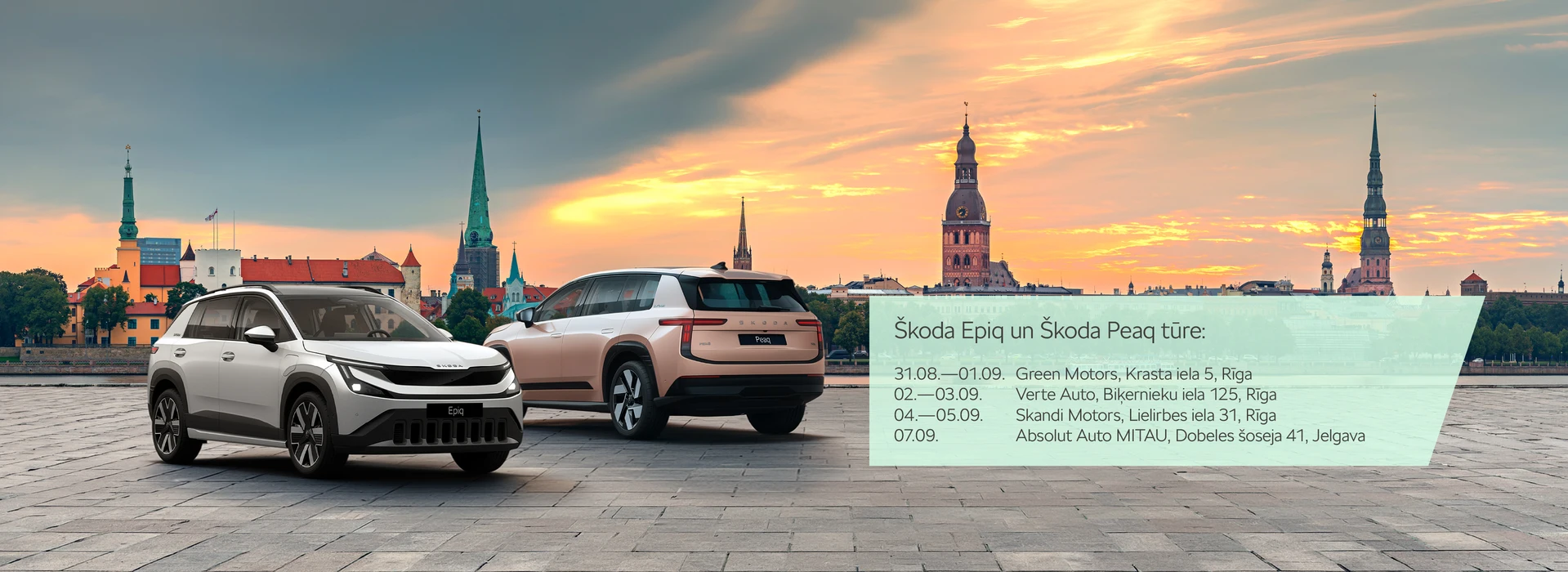 Škoda Epiq un Peaq Latvijas pirmizrāde