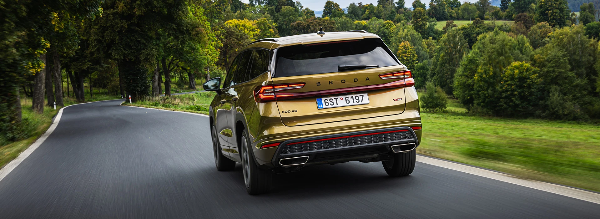 Kodiaq RS – vår största SUV med vår kraftfullaste motor på 265 Hk, fyrhjulsdrift och dragvikt på upp till 2500 kg.